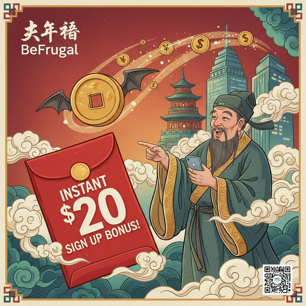 instant $20 sign up bonus - BeFrugal