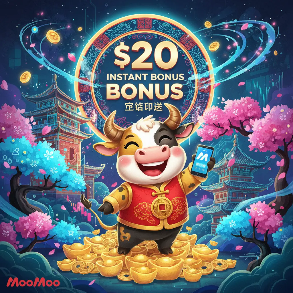 instant $20 sign up bonus - MooMoo